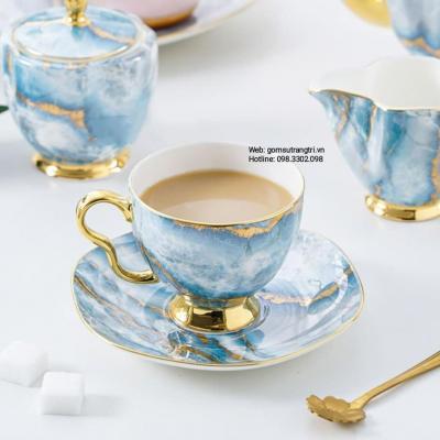 BỘ ẤM CHÉN VÂN ĐÁ CẨM THẠCH XANH